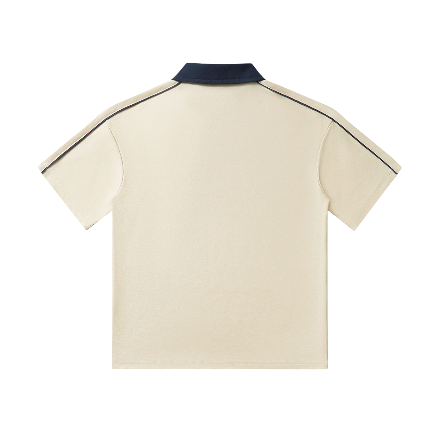 Plain Collar Polo Shirt
